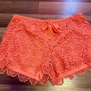 Junior large crochet shorts